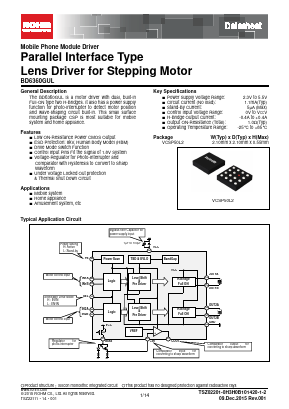 BD6360GUL-E2 Datasheet PDF ROHM Semiconductor