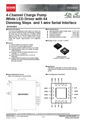 BD1601MUV Datasheet PDF ROHM Semiconductor