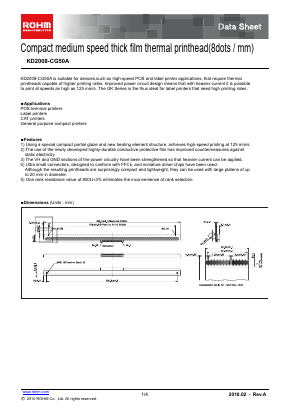 KD2008-CG50A Datasheet PDF ROHM Semiconductor