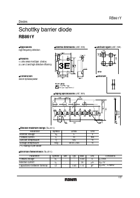 RB861Y Datasheet PDF ROHM Semiconductor