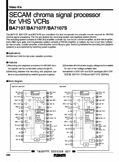 BA7107S Datasheet PDF ROHM Semiconductor