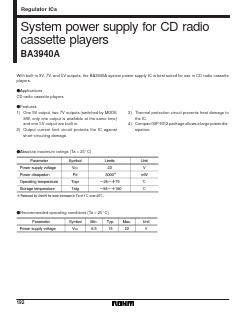BA3940A Datasheet PDF ROHM Semiconductor