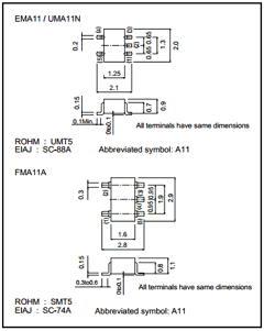 UMA11N Datasheet PDF ROHM Semiconductor