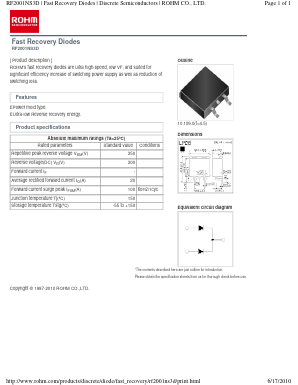 RF2001NS3D Datasheet PDF ROHM Semiconductor