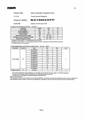 178M05 Datasheet PDF ROHM Semiconductor
