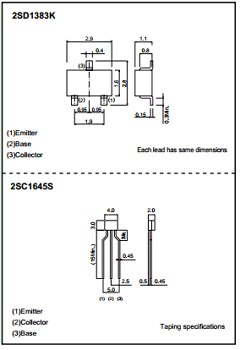 2SC1645S Datasheet PDF ROHM Semiconductor