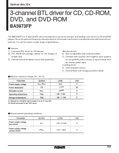 BA5973 Datasheet PDF ROHM Semiconductor