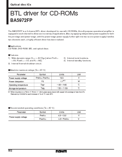 BA5972 Datasheet PDF ROHM Semiconductor