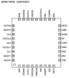 BD9011 Datasheet PDF ROHM Semiconductor