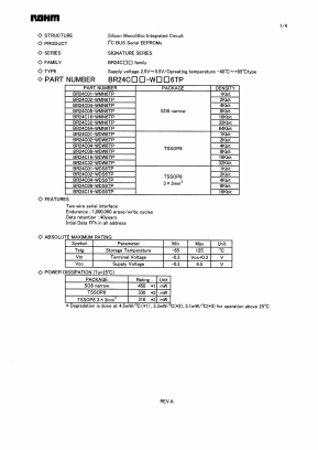 BR24C16-WMN6TP Datasheet PDF ROHM Semiconductor