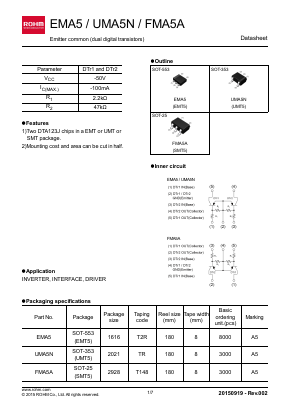 FMA5AT148 Datasheet PDF ROHM Semiconductor