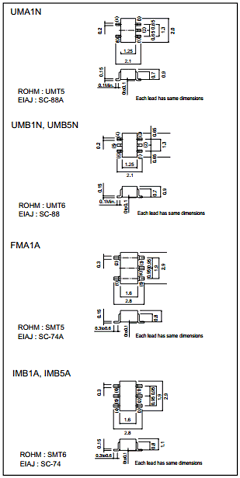 UMB1N Datasheet PDF ROHM Semiconductor