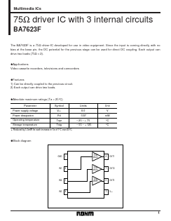 BA7623F Datasheet PDF ROHM Semiconductor
