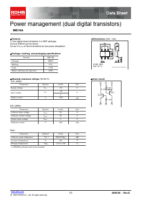 IMD16A Datasheet PDF ROHM Semiconductor
