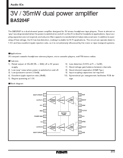 BA5204F Datasheet PDF ROHM Semiconductor