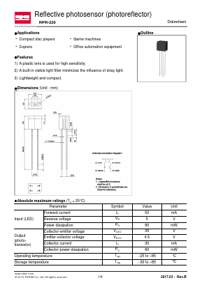 RPR-220 Datasheet PDF ROHM Semiconductor
