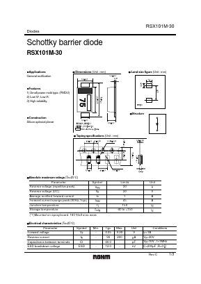 RSX101M-30 Datasheet PDF ROHM Semiconductor