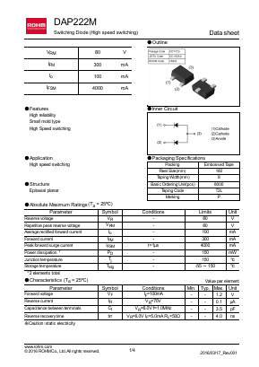 DAP222M Datasheet PDF ROHM Semiconductor