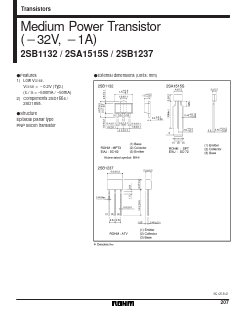 2SB1132 Datasheet PDF ROHM Semiconductor