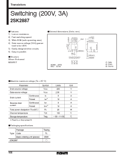 2SK2887 Datasheet PDF ROHM Semiconductor