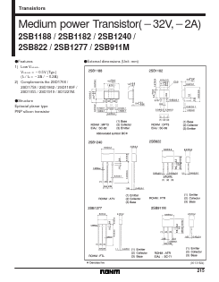 2SB1182R Datasheet PDF ROHM Semiconductor