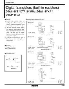 DTA114YSA Datasheet PDF ROHM Semiconductor