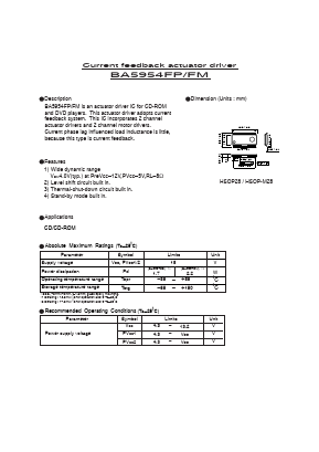 BA5954FP_ Datasheet PDF ROHM Semiconductor