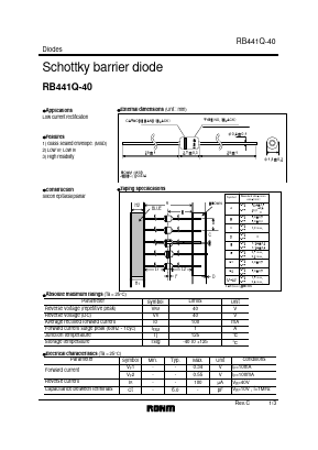 RB441Q-40 Datasheet PDF ROHM Semiconductor