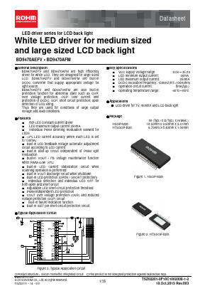 BD9470AFM Datasheet PDF ROHM Semiconductor