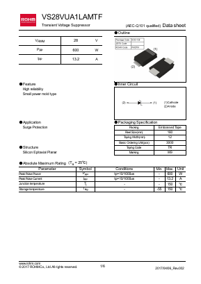 VS9V0UA1LAMTF Datasheet PDF ROHM Semiconductor