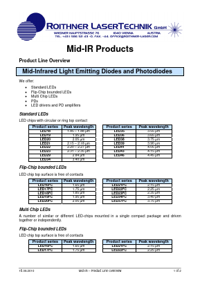 LED35_ Datasheet PDF Roithner LaserTechnik GmbH