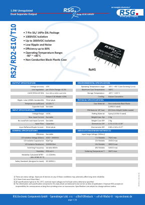 RS2-0507E10AX_ Datasheet PDF RSG Electronic Components GmbH
