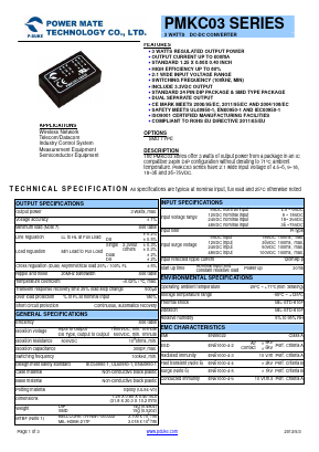 PMKC03-05DS12 Datasheet PDF RSG Electronic Components GmbH