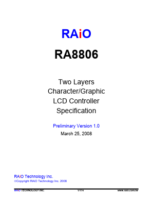 RA8806L2N-S Datasheet PDF RAIO