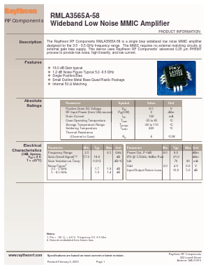 RMLA3565A-58 Datasheet PDF Raytheon Company