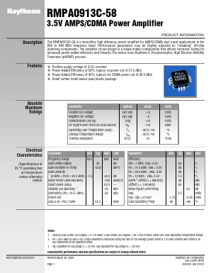RMPA0913C-58 Datasheet PDF Raytheon Company
