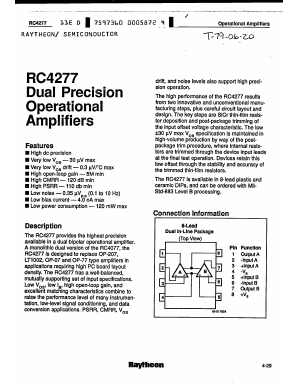 RC4277 Datasheet PDF Raytheon Company