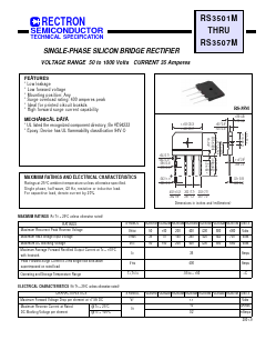 RS3507M Datasheet PDF Rectron Semiconductor