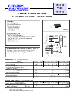 ISR835 Datasheet PDF Rectron Semiconductor