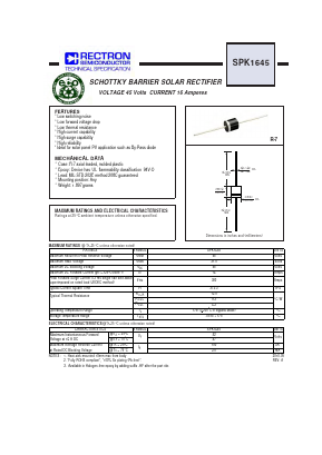 SPK1645 Datasheet PDF Rectron Semiconductor