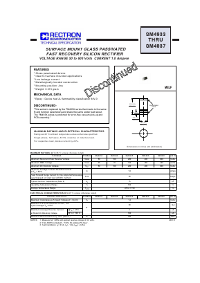 SM4937 Datasheet PDF Rectron Semiconductor