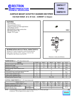 SM5817 Datasheet PDF Rectron Semiconductor