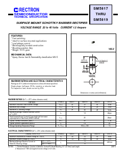 SM5817 Datasheet PDF Rectron Semiconductor