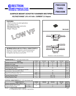 FM340M Datasheet PDF Rectron Semiconductor