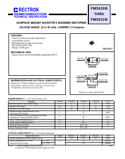 FM5820B Datasheet PDF Rectron Semiconductor