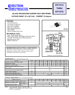 SF162C Datasheet PDF Rectron Semiconductor