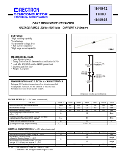 1N4942 Datasheet PDF Rectron Semiconductor
