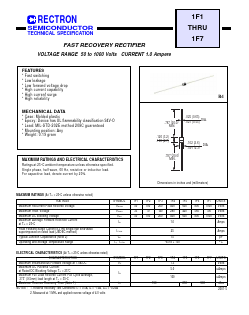 1F4 Datasheet PDF Rectron Semiconductor