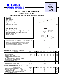1A4G Datasheet PDF Rectron Semiconductor