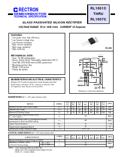RL1601C Datasheet PDF Rectron Semiconductor